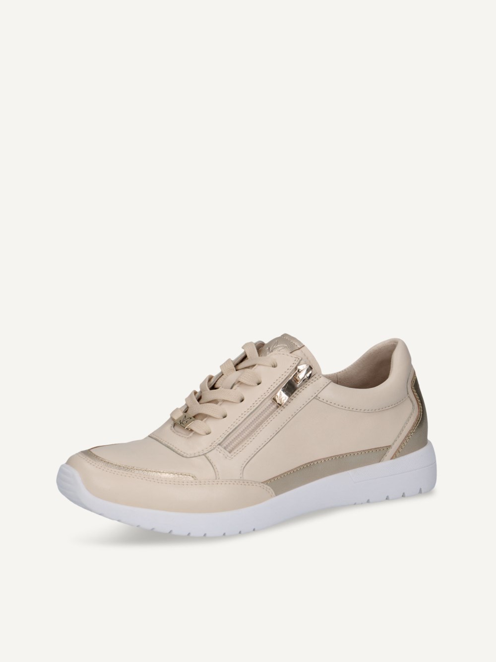 Caprice Sneaker - Creme / Gold