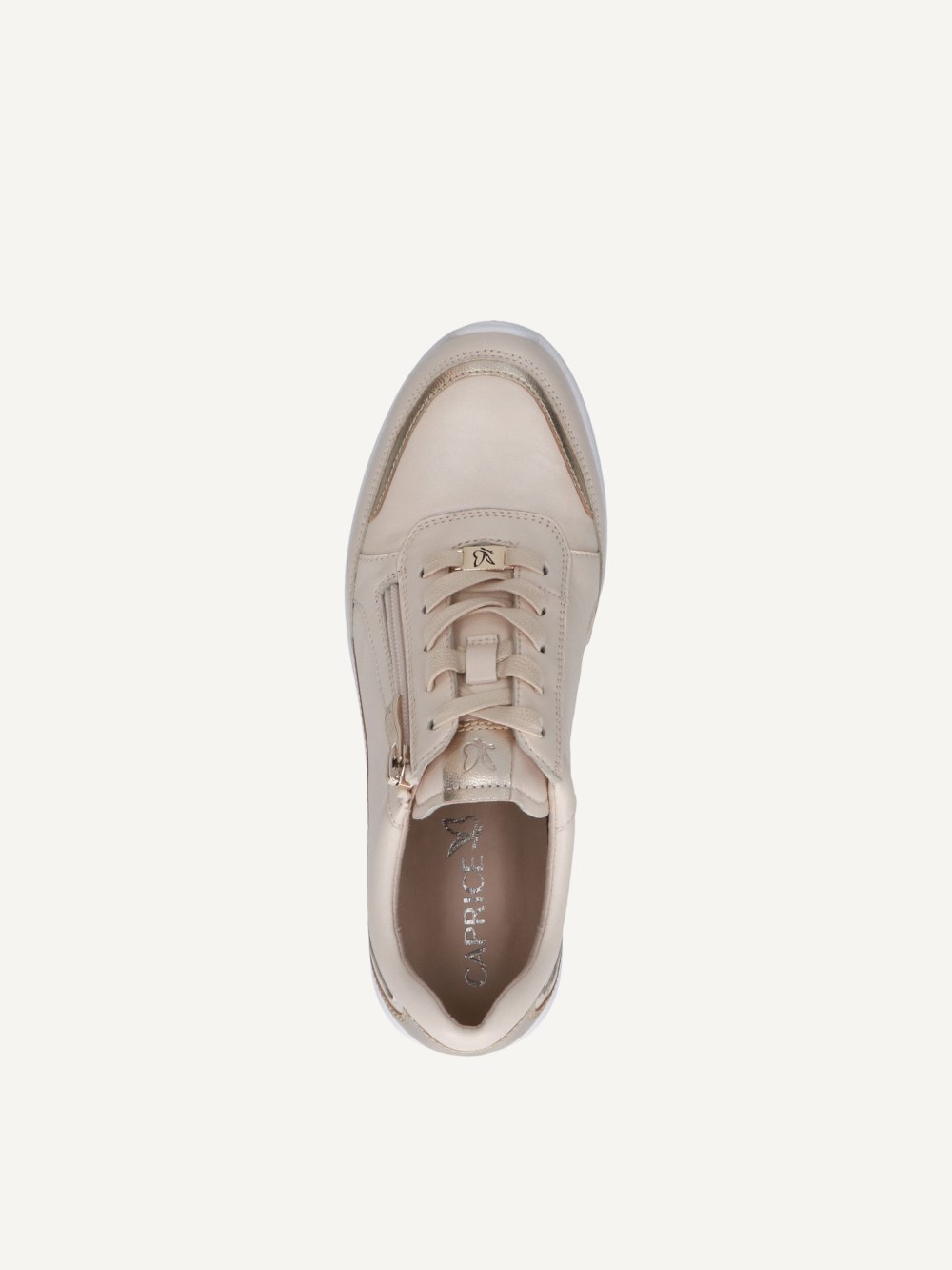 Caprice Sneaker - Creme / Gold