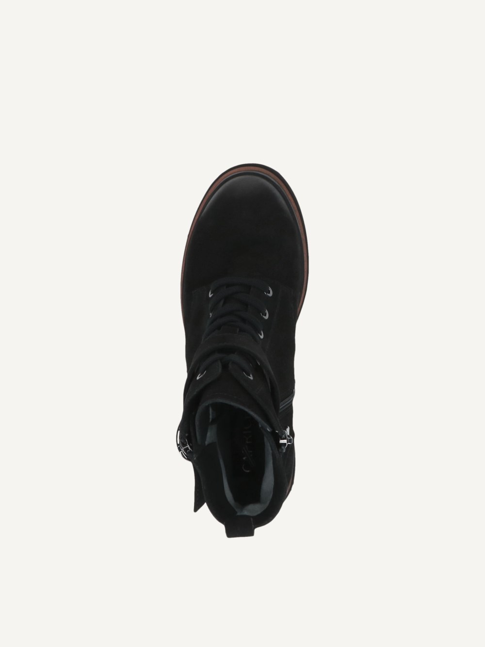 Caprice Stiefelette - Schwarzes Nubukleder