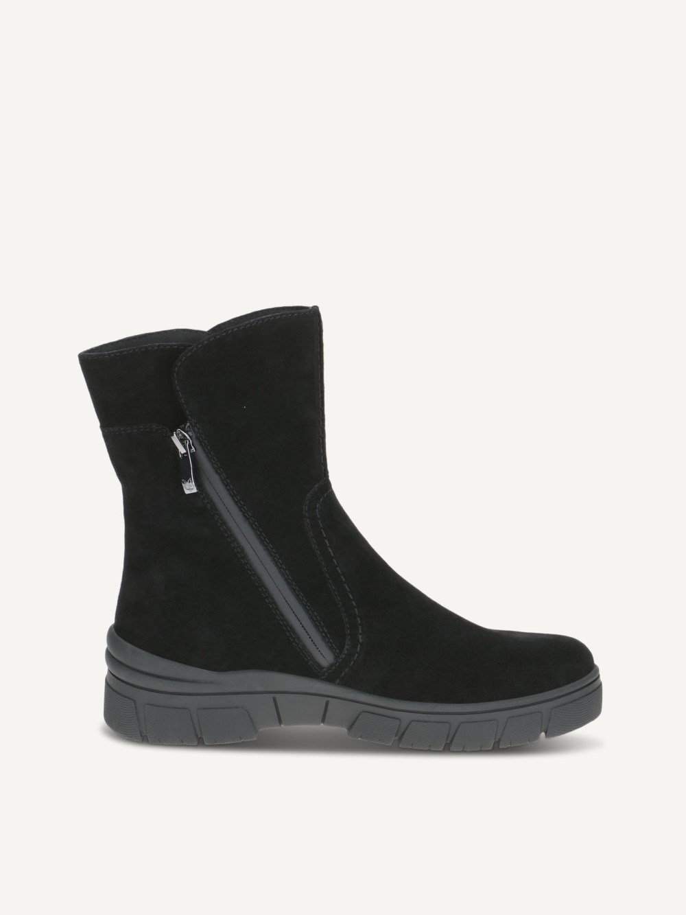 Caprice Stiefelette - Schwarzes Nubukleder