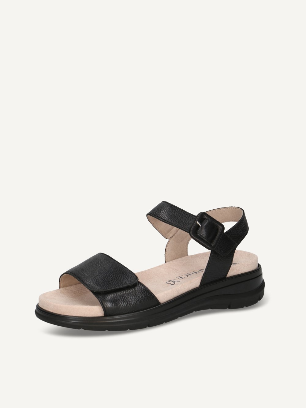 Caprice Sandale - Schwarzes Nappa