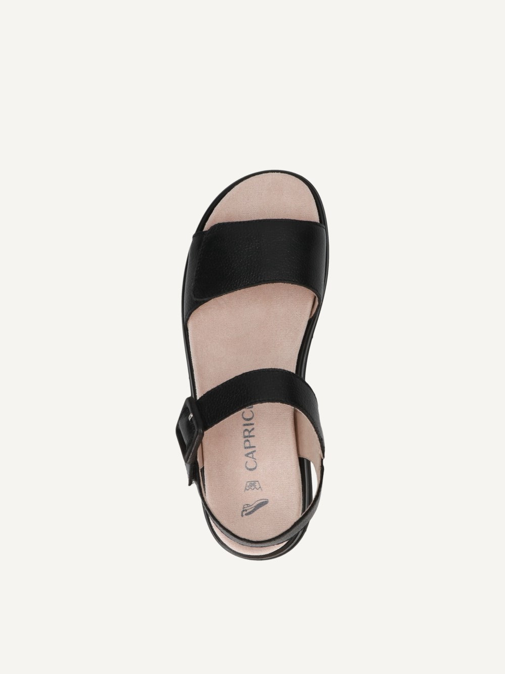 Caprice Sandale - Schwarzes Nappa
