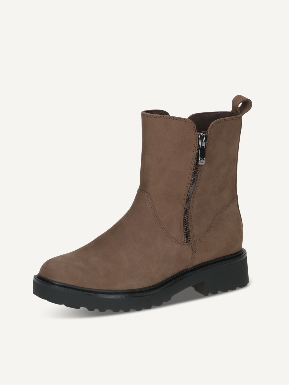 Caprice Stiefelette - Taupefarbenes Nubukleder