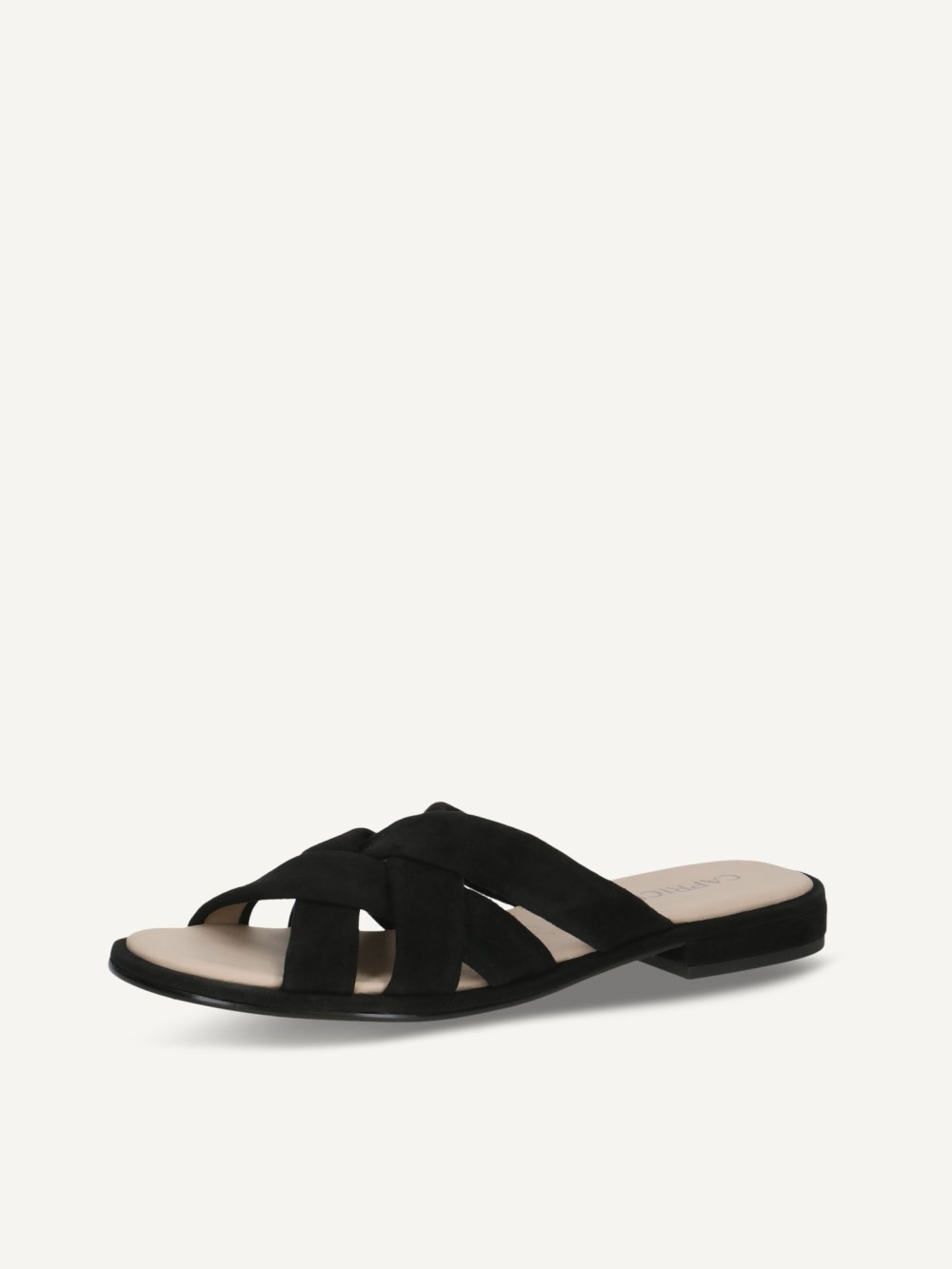Caprice Pantolette - Schwarzes Wildleder
