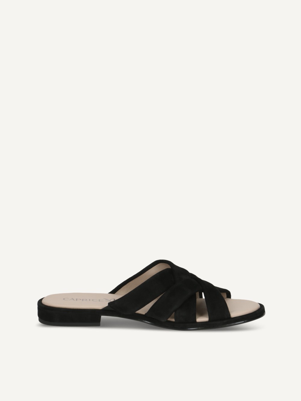 Caprice Pantolette - Schwarzes Wildleder