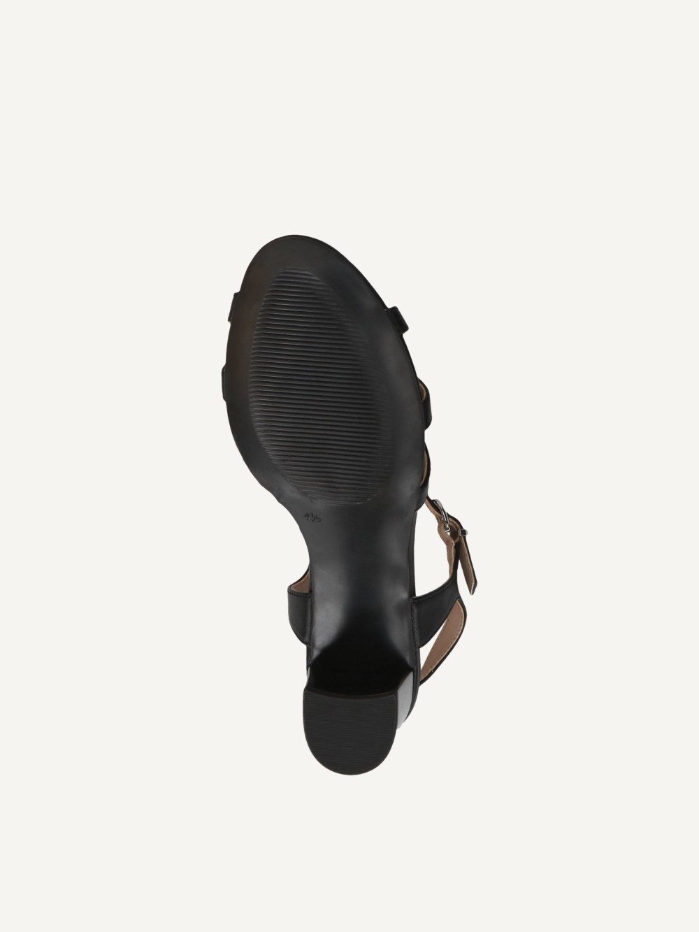 Caprice Sandalette - Schwarzes Nappaleder