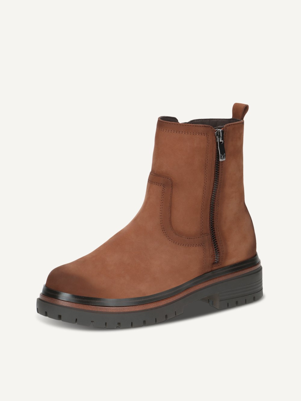 Caprice Stiefelette - Cognacfarben Nubuk