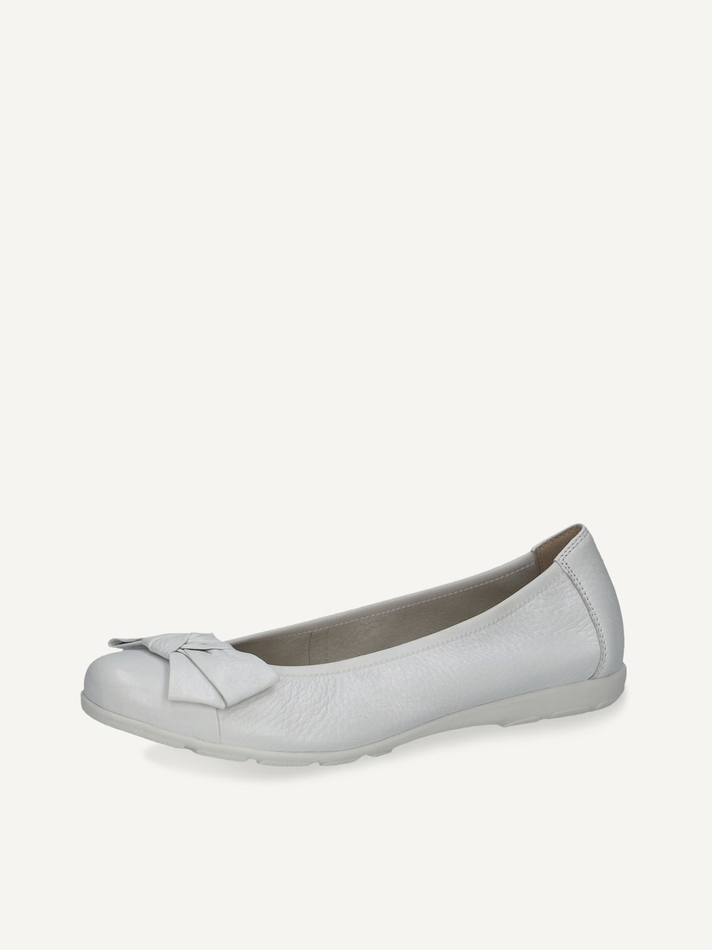 Caprice Ballerina - Weißes Hirschleder