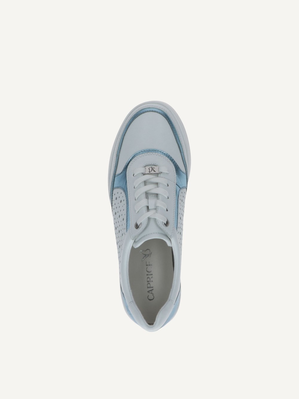 Caprice Sneaker - Weiß/Hellblau