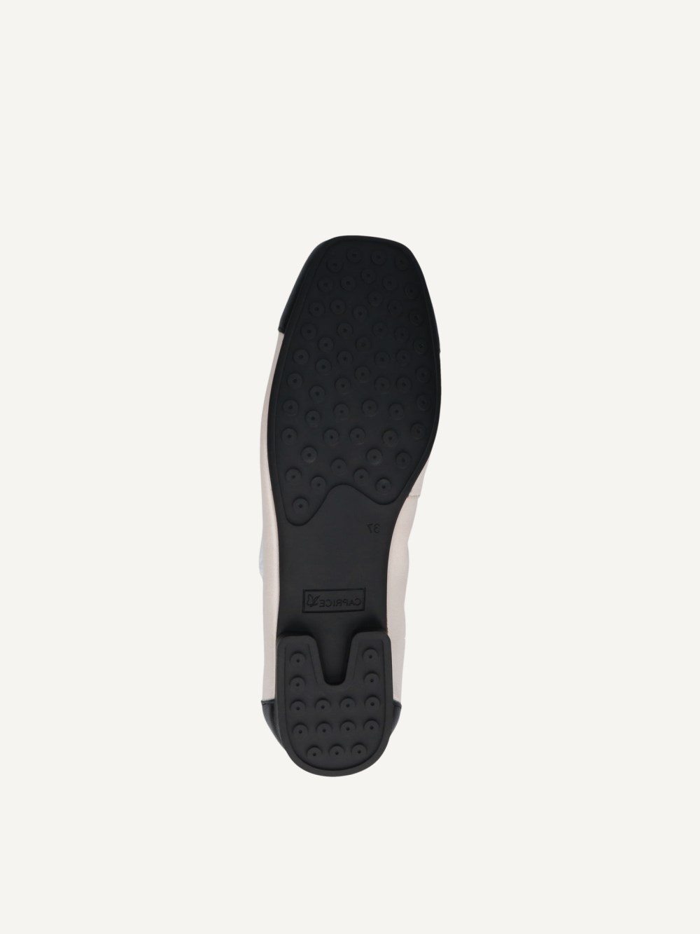 Caprice Ballerina - Creme/Schwarz