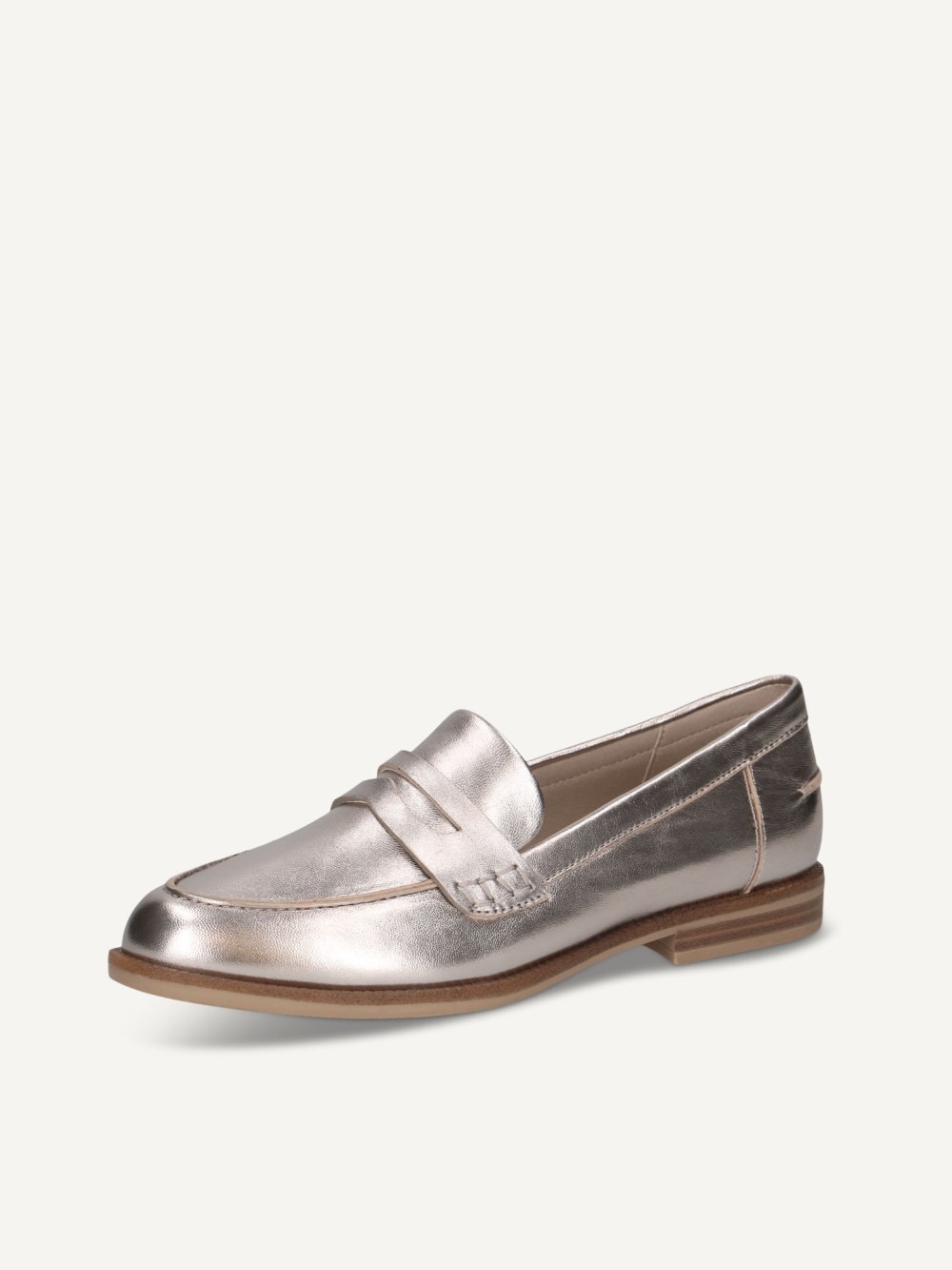 Caprice Slipper - Taupe-Metallic