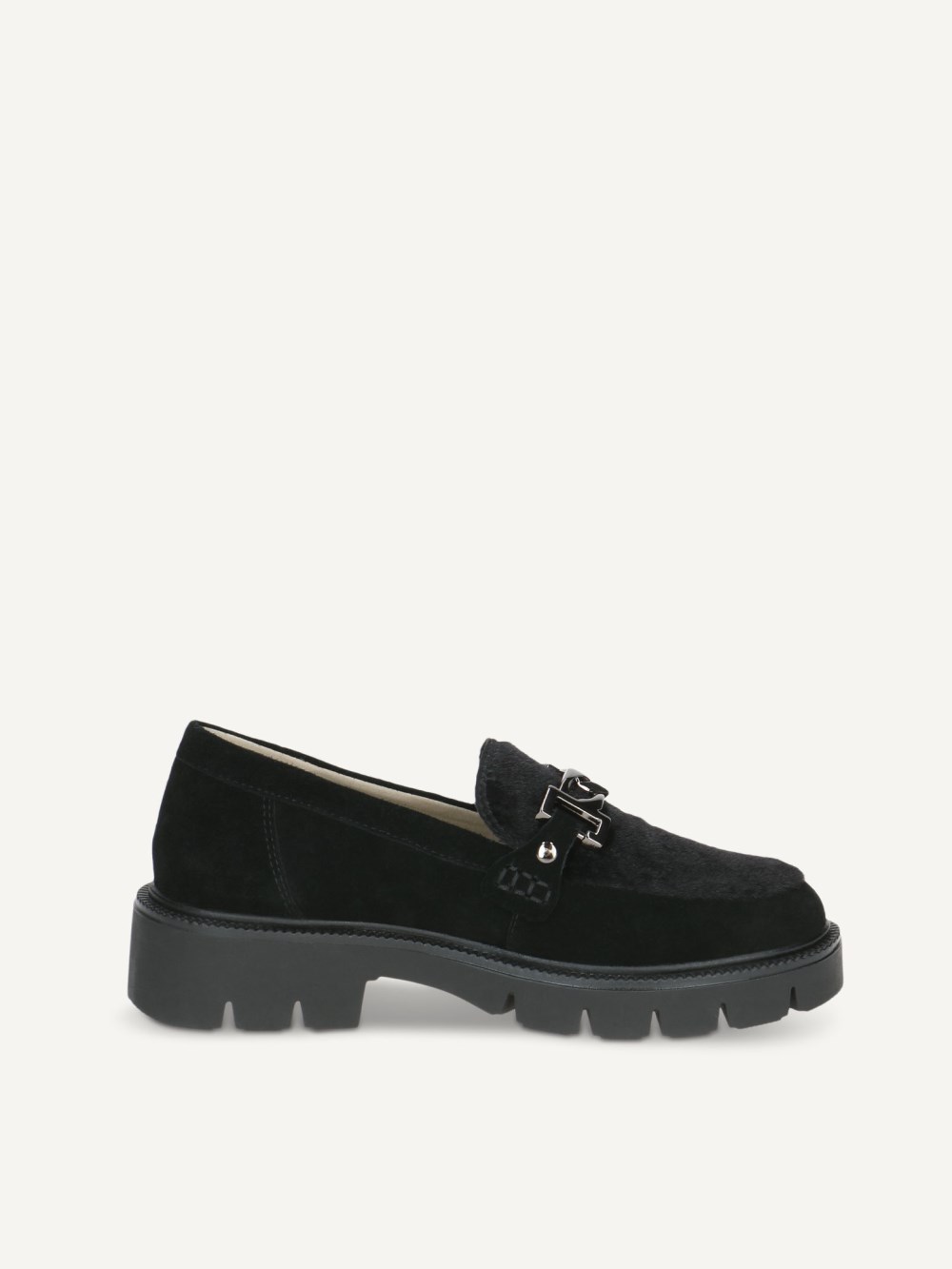 Caprice Slipper - Schwarzes Wildleder