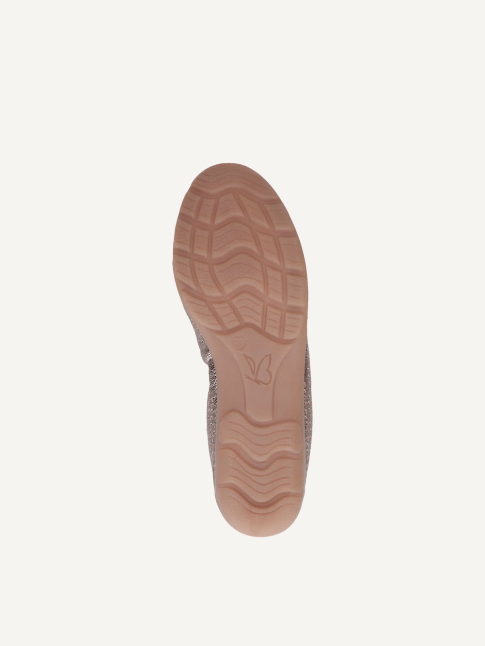 Caprice Ballerina - Taupe Metallic