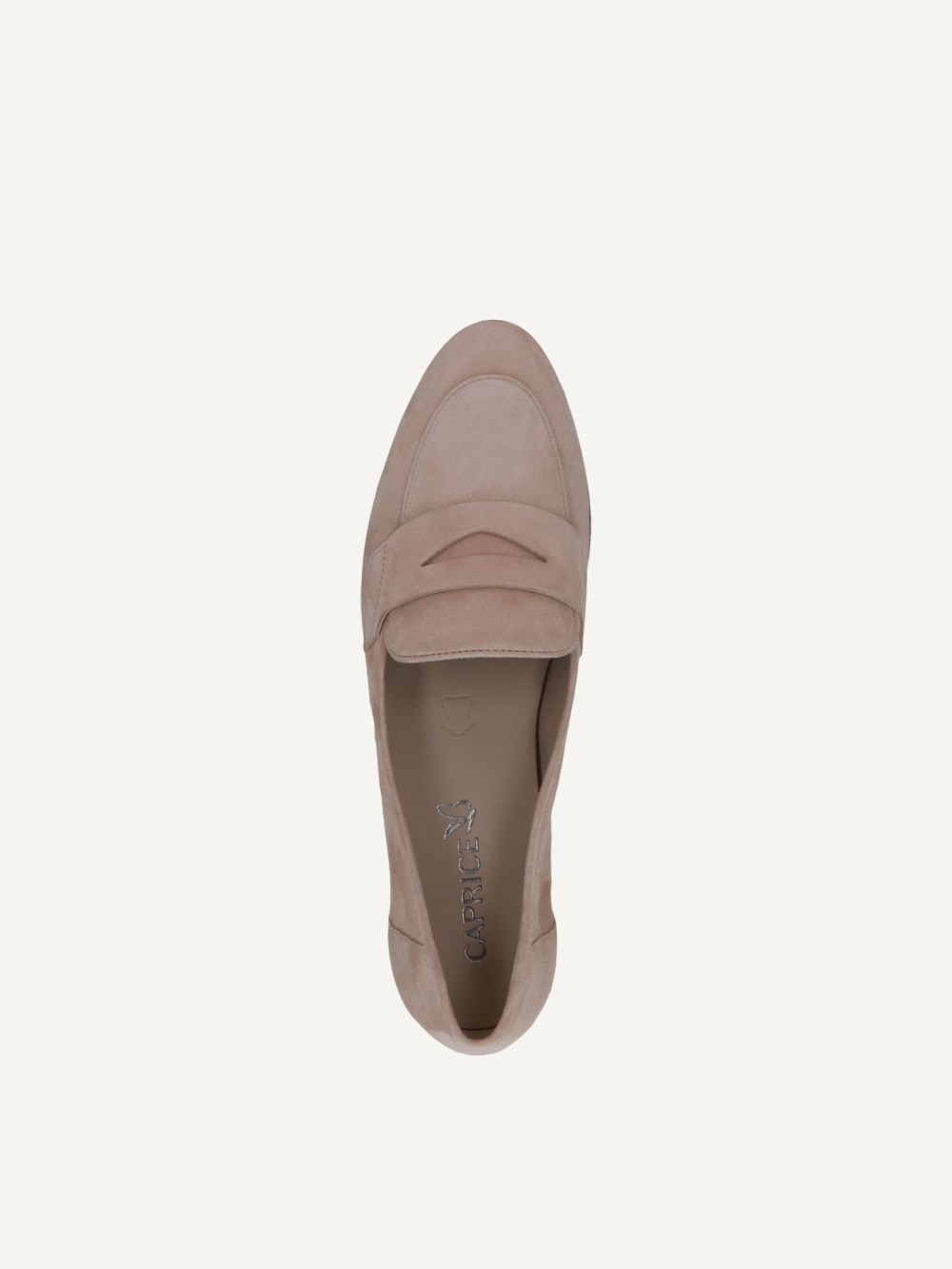 Caprice Slipper - Beige Wildleder
