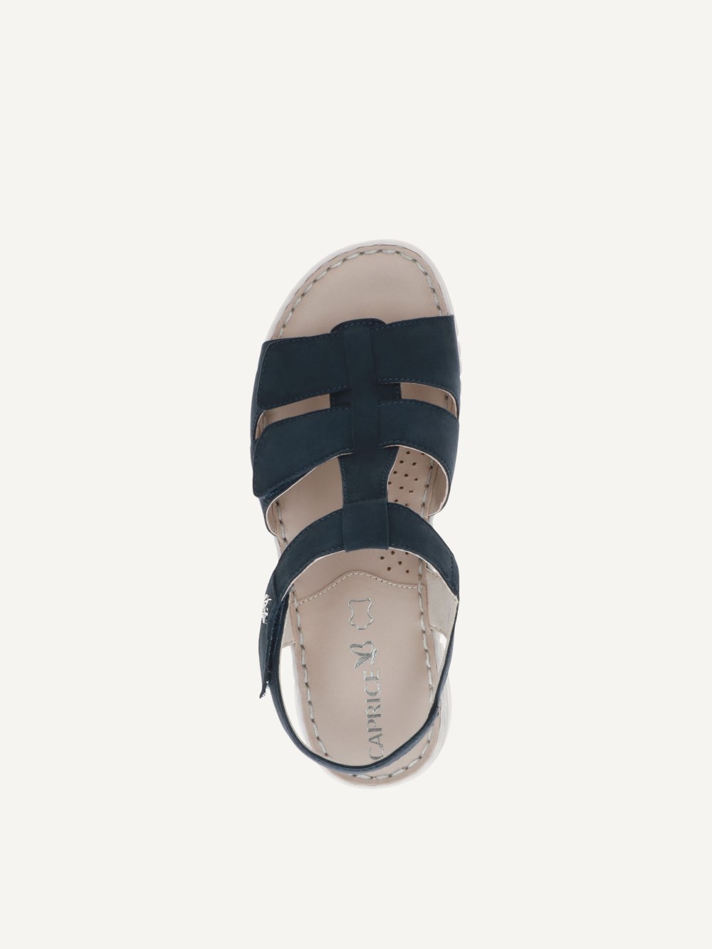 Caprice Sandalette - Ozean-Wildleder
