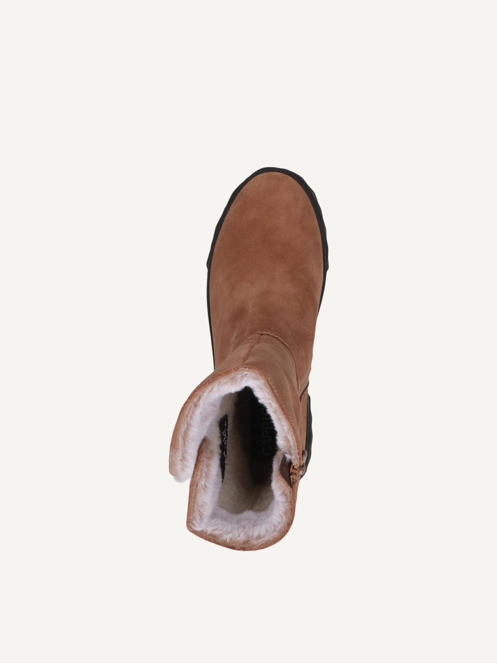 Caprice Stiefelette - Cognacfarbenes Wildleder