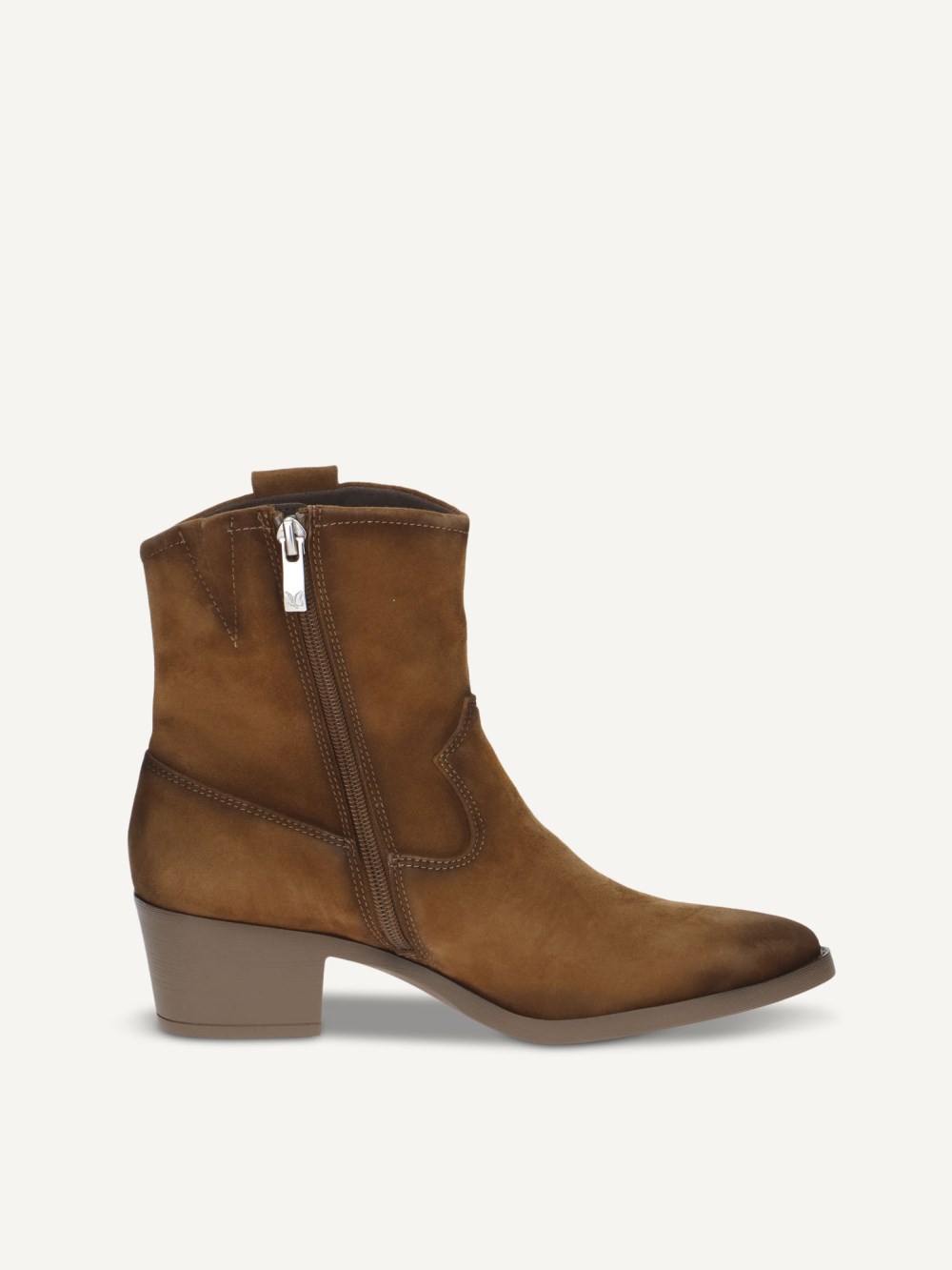 Caprice Stiefelette - Khakifarbenes Wildleder