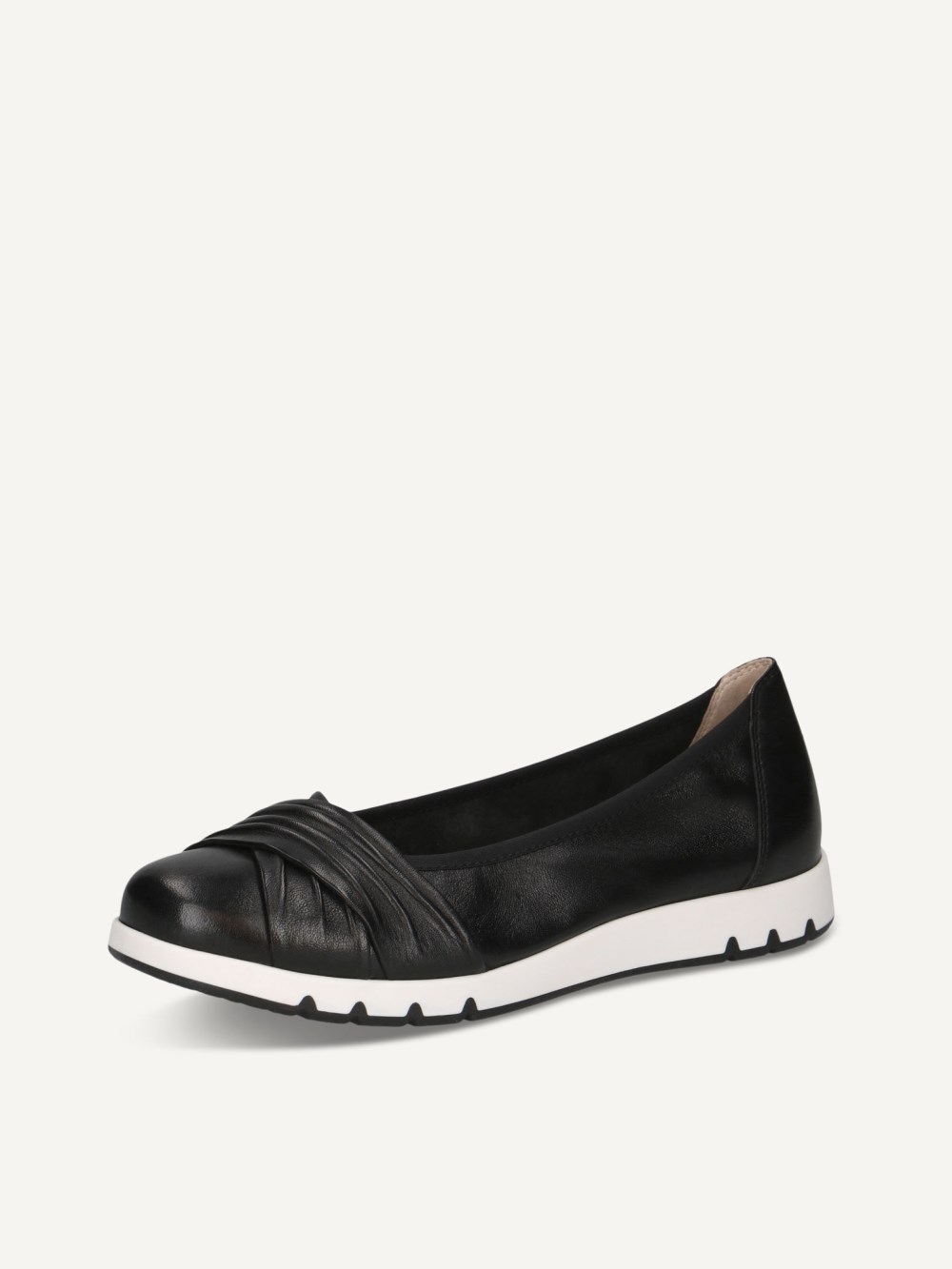 Caprice Ballerina - Black Nappa