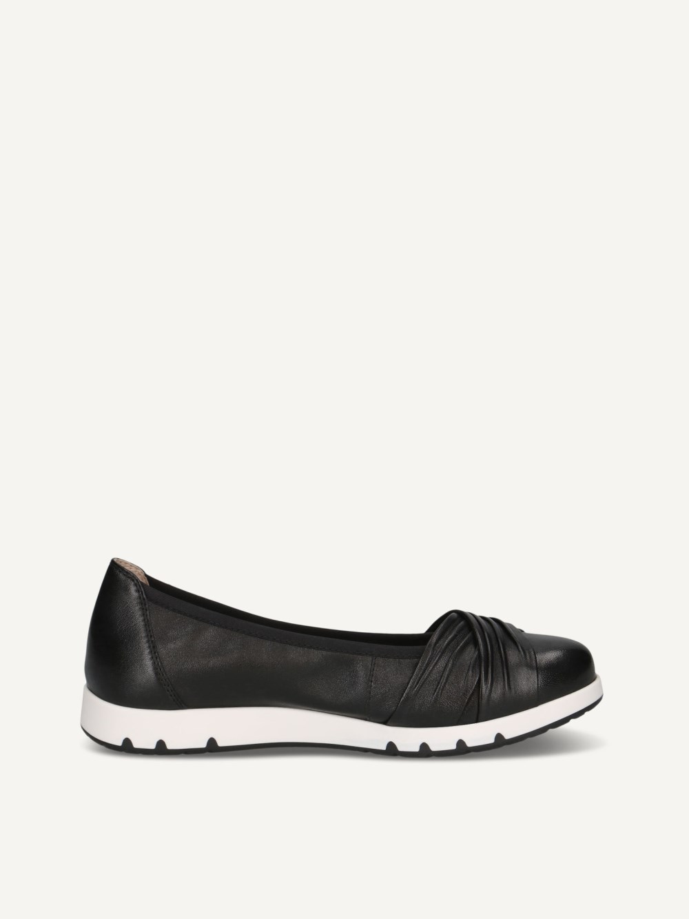 Caprice Ballerina - Black Nappa
