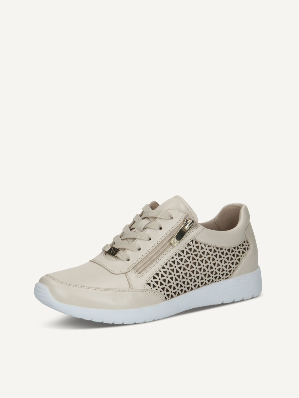 Caprice Sneaker - Creme-Perlmuttleder