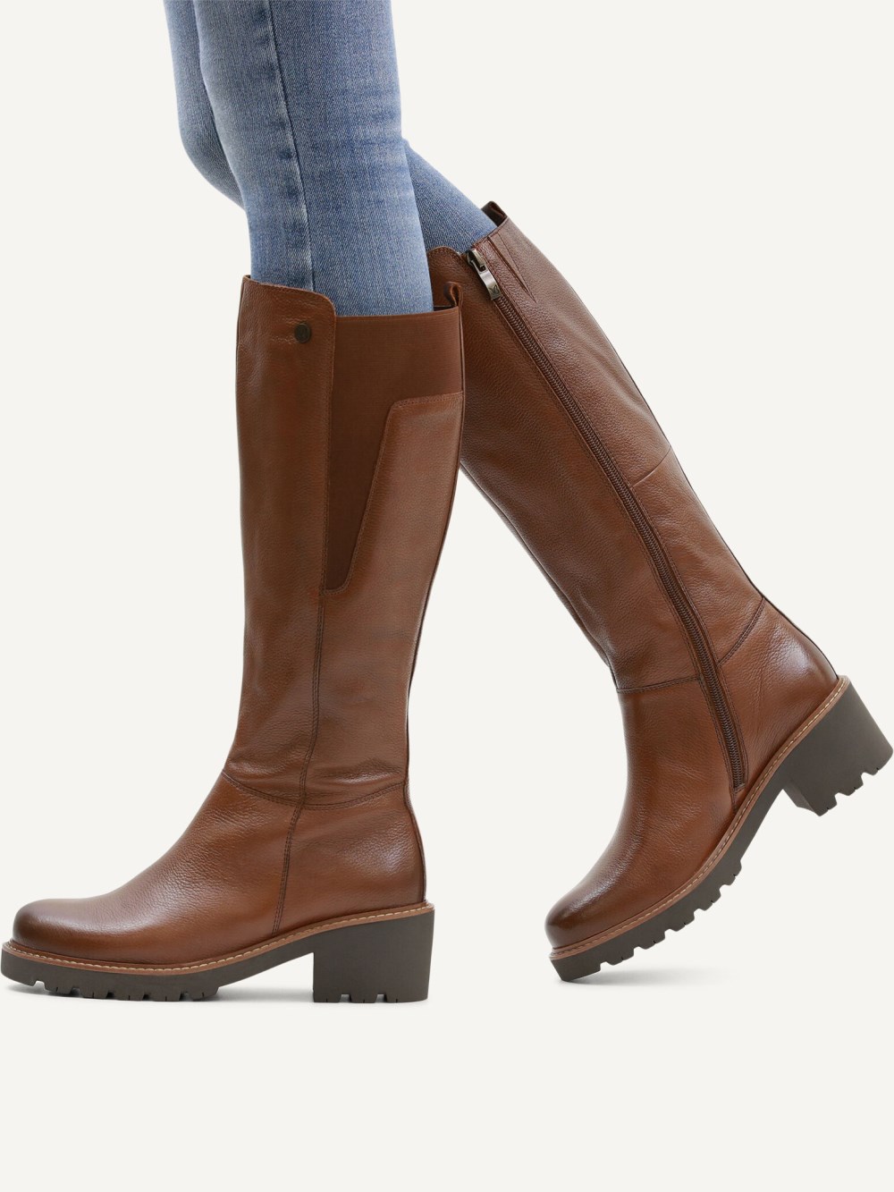 Caprice Stiefel - Cognacfarbenes Nappaleder