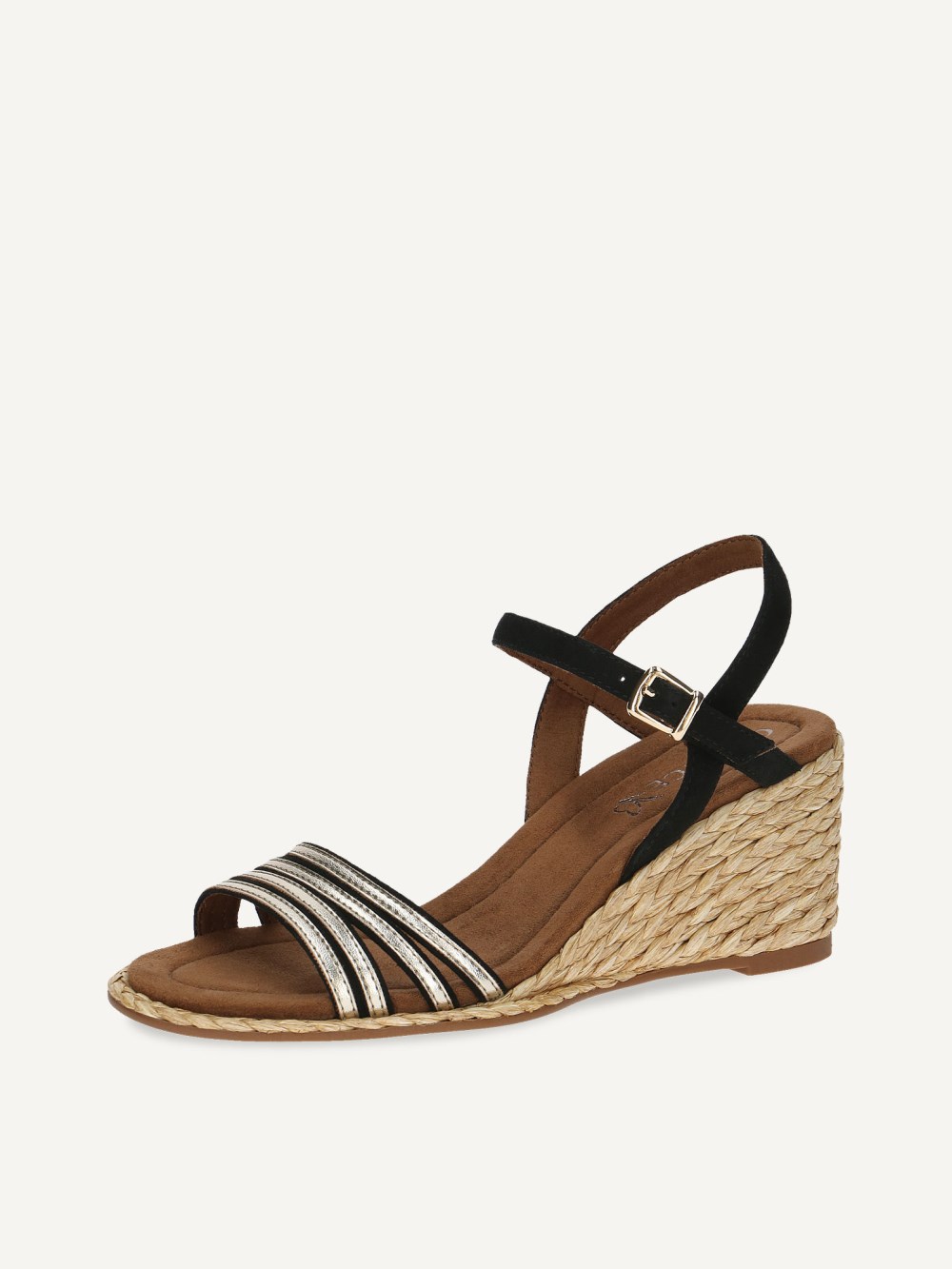 Caprice Sandalette - Schwarz/Gold