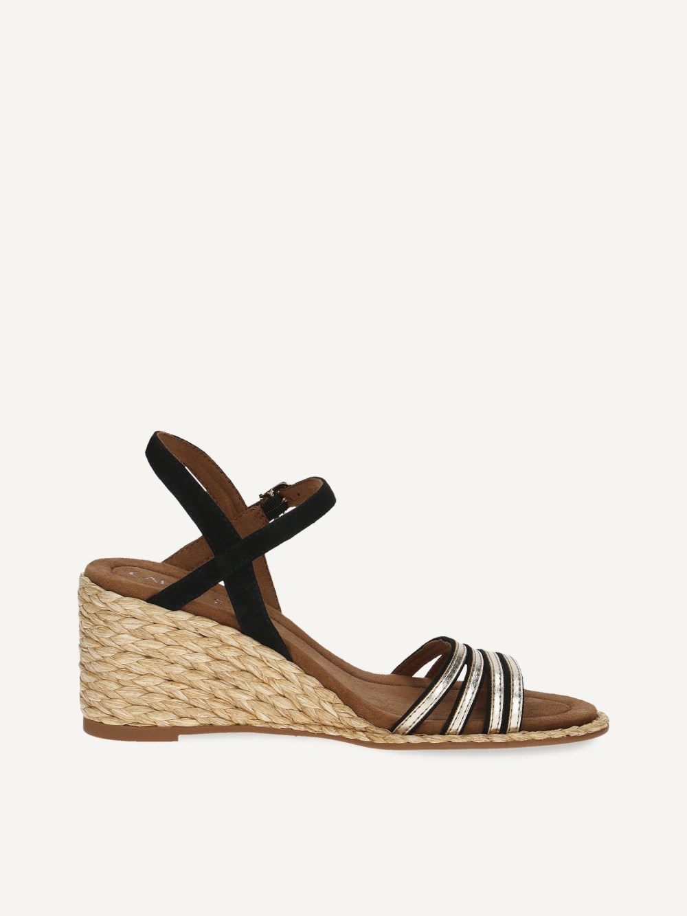 Caprice Sandalette - Schwarz/Gold