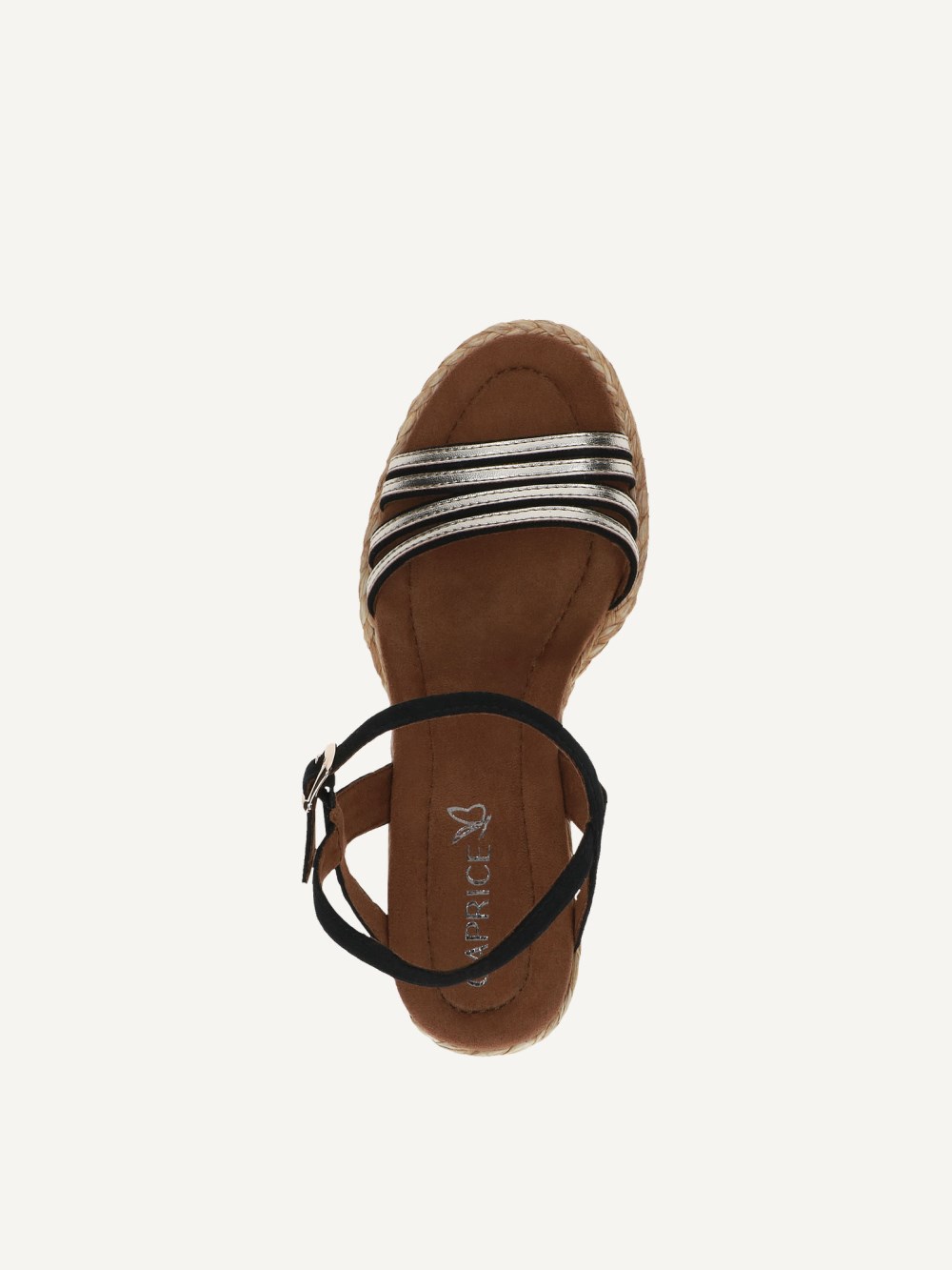 Caprice Sandalette - Schwarz/Gold