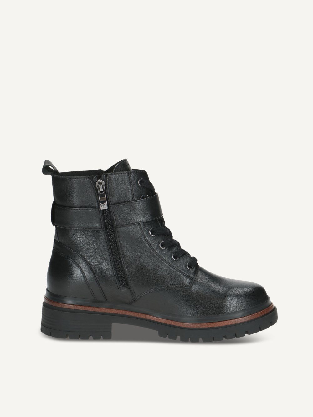 Caprice Stiefelette - Schwarzes Nappaleder