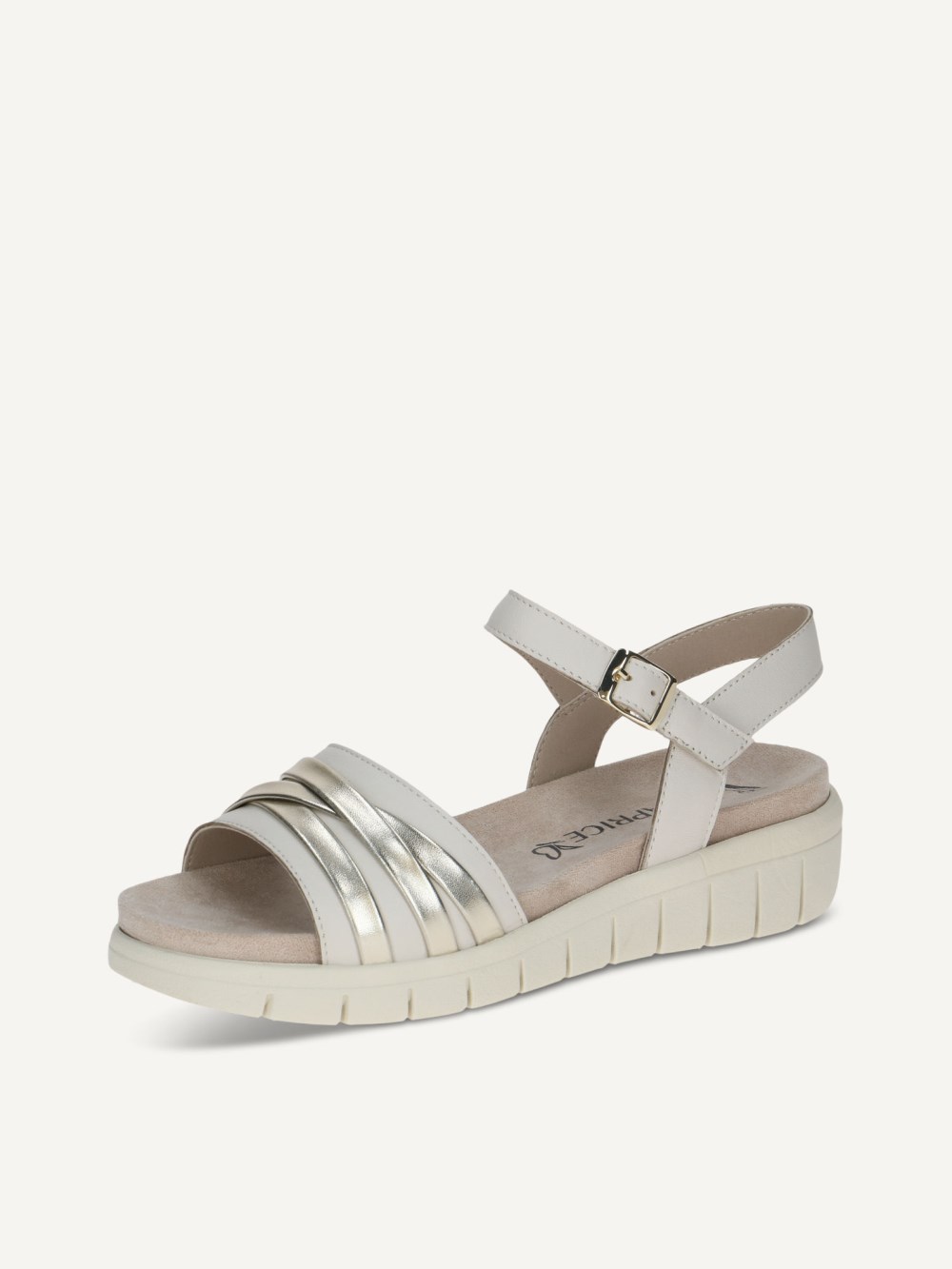 Caprice Sandale - Offwhite Kamm