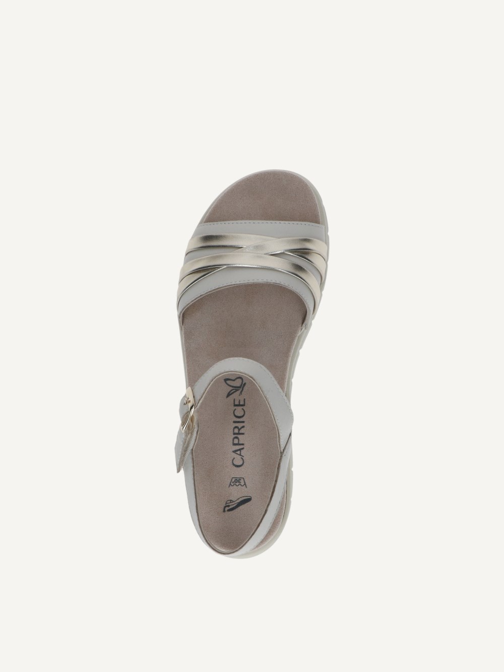Caprice Sandale - Offwhite Kamm