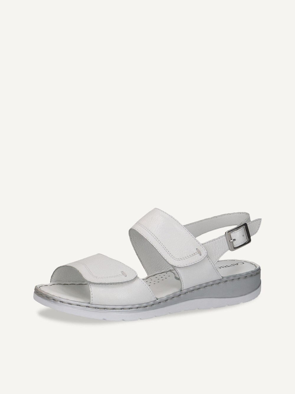Caprice Sandalette - Weißes Nappaleder