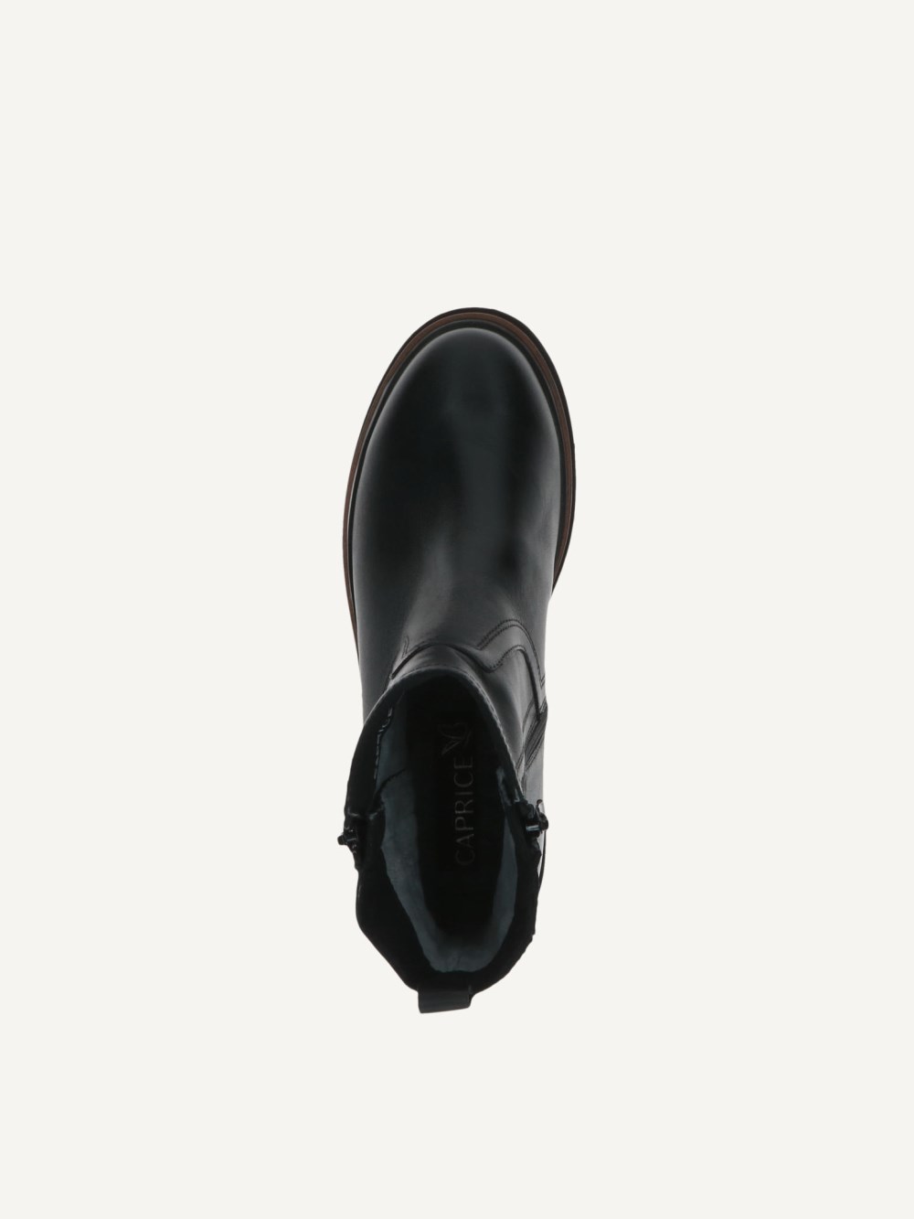 Caprice Stiefelette - Schwarzes Nappaleder