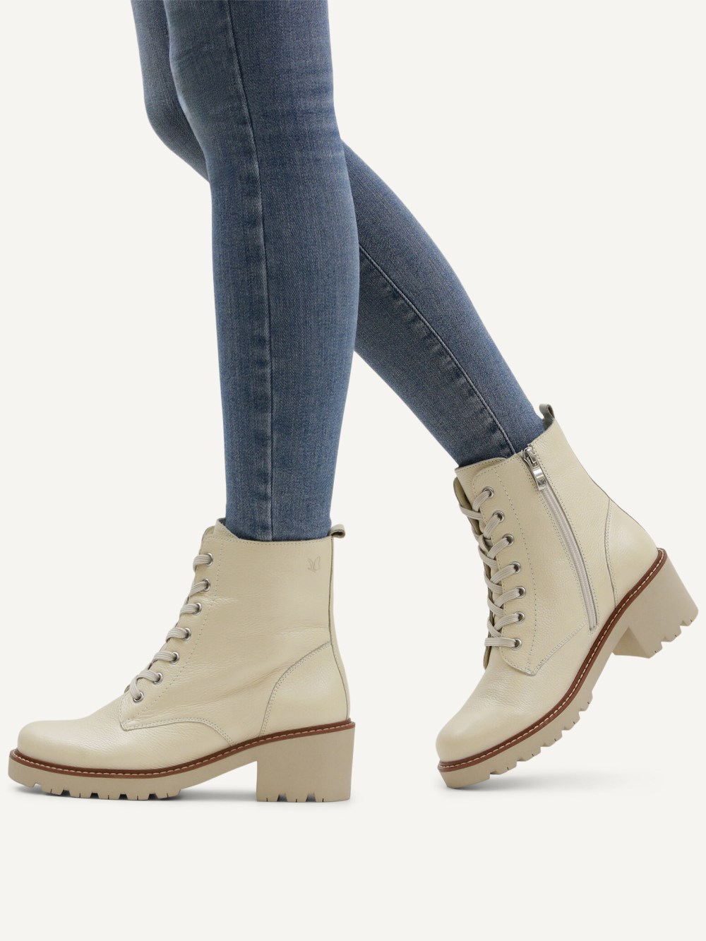 Caprice Stiefelette - Offwhite Perl.