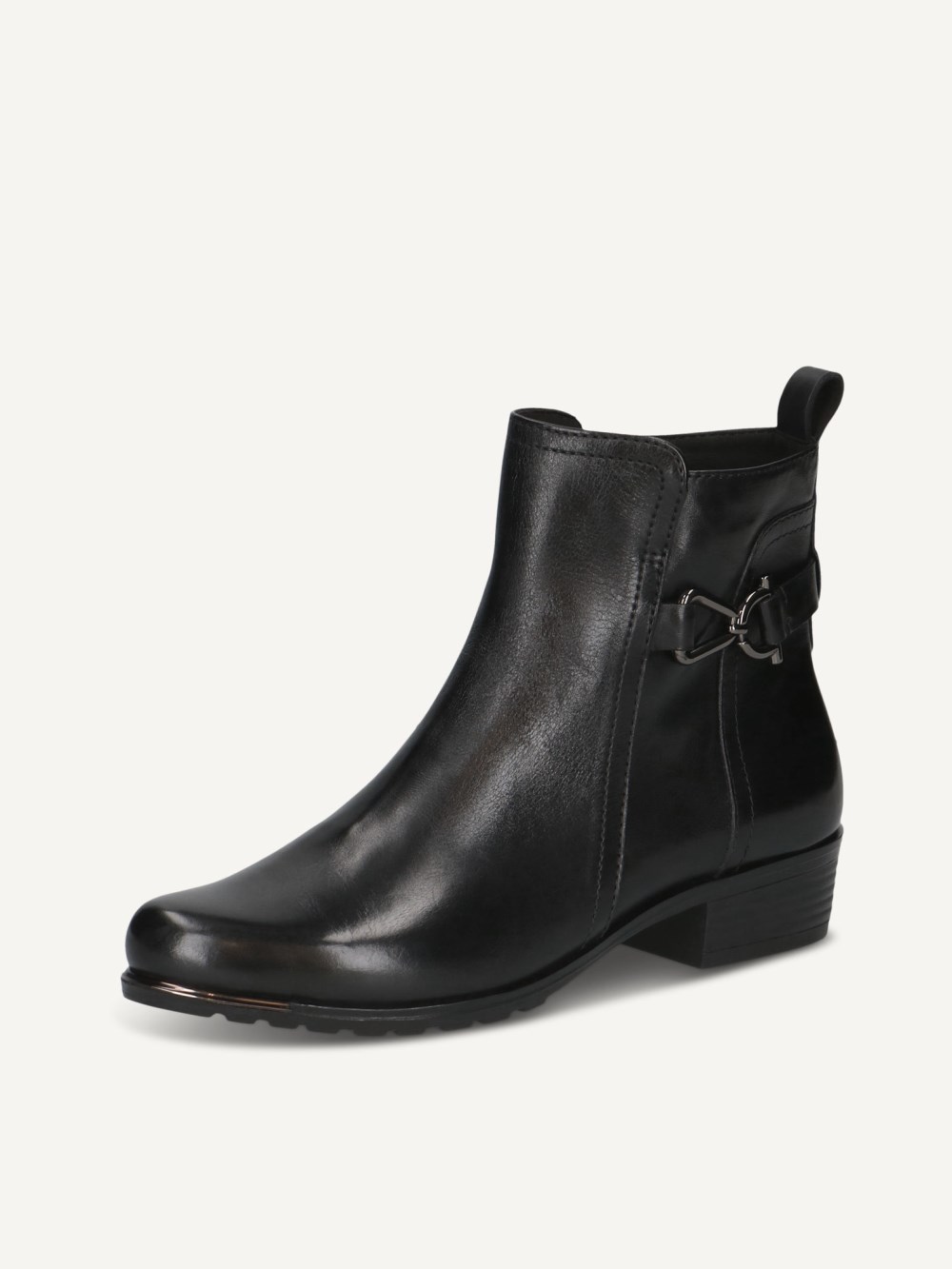 Caprice Stiefelette - Schwarzes Nappaleder