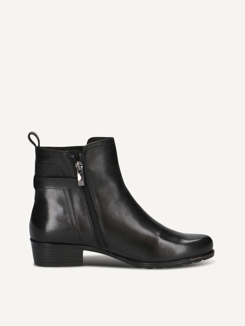 Caprice Stiefelette - Schwarzes Nappaleder