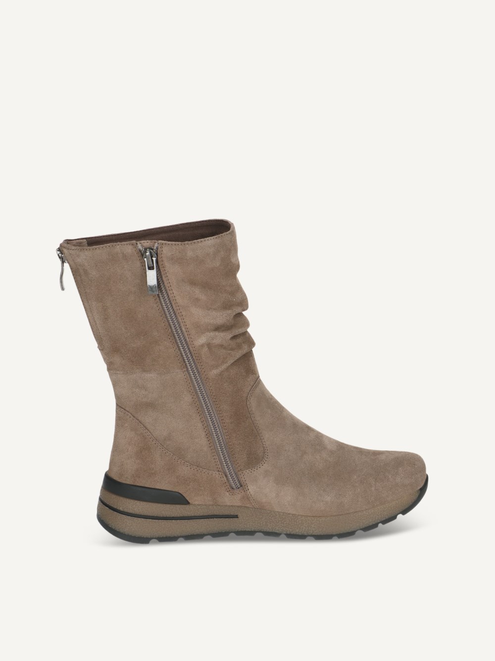 Caprice Stiefelette - Taupefarbenes Wildleder