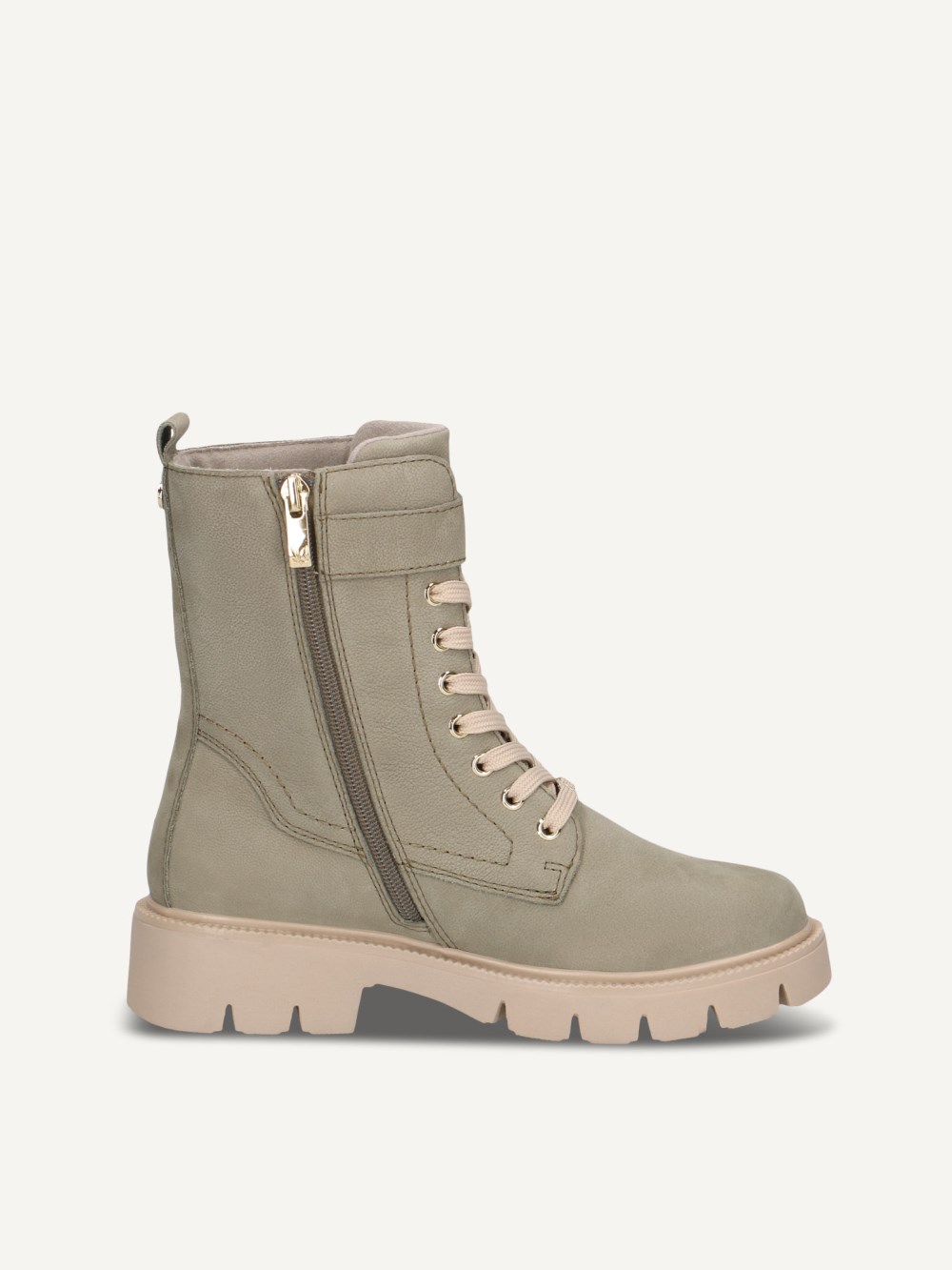 Caprice Stiefelette - Khaki-Nubukleder