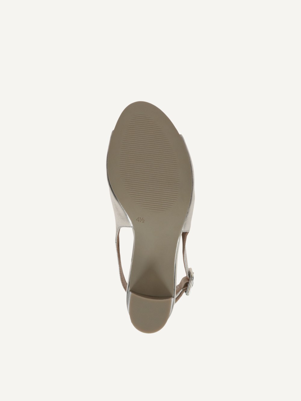 Caprice Sandalette - Hellgoldenes Metallkamm