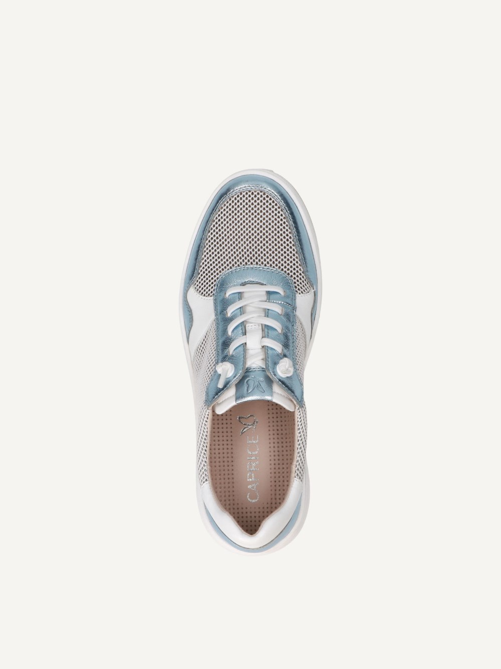 Caprice Sneaker - Weiß/Hellblau