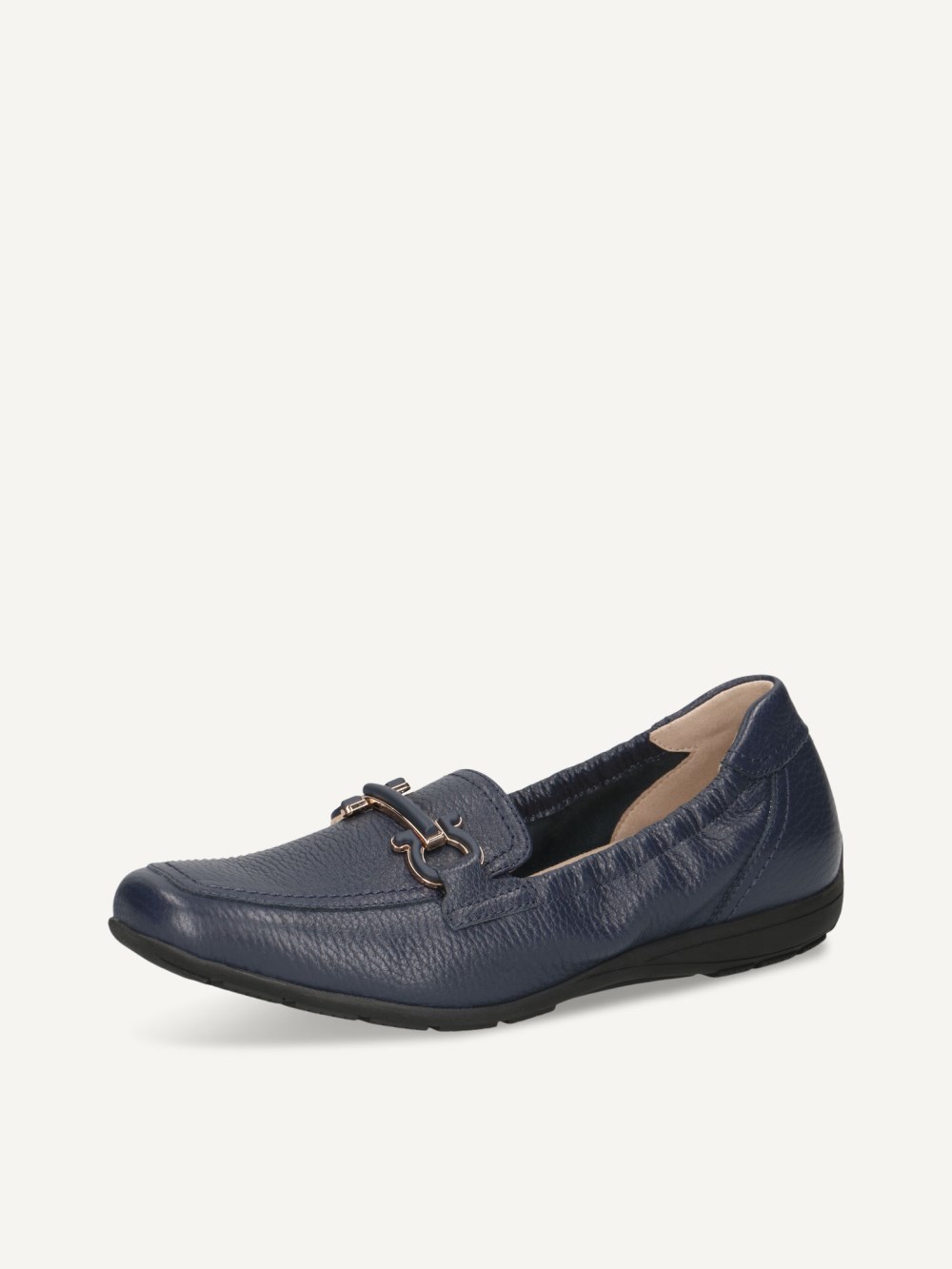 Caprice Slipper - Ozeanfarbenes Hirschleder
