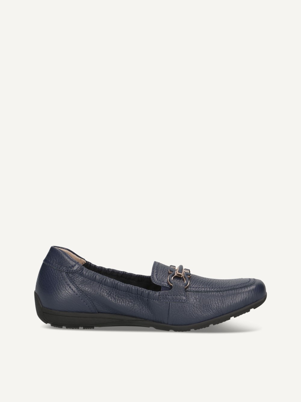 Caprice Slipper - Ozeanfarbenes Hirschleder