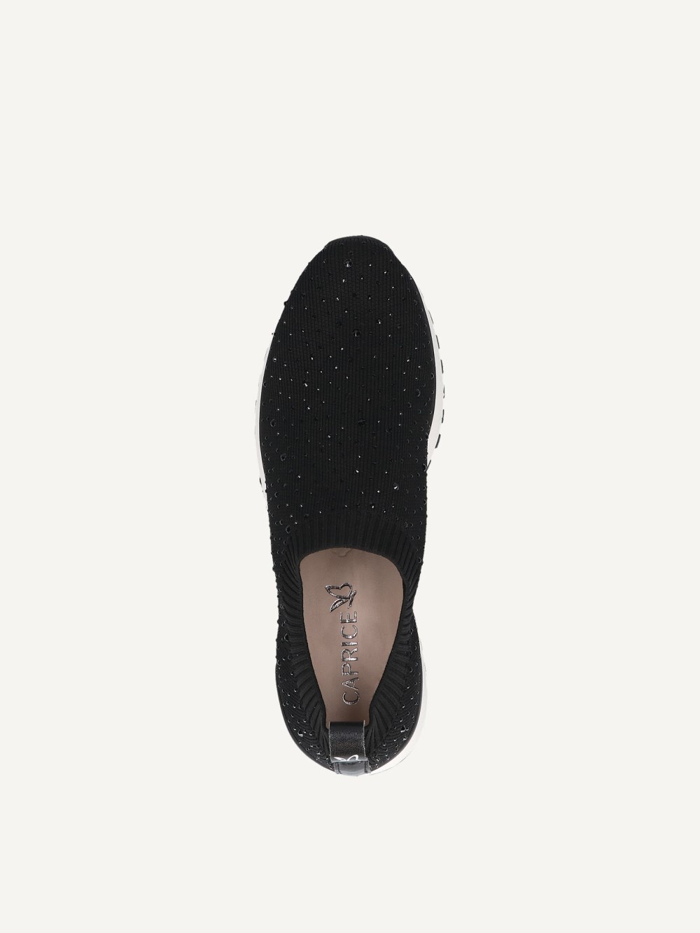 Caprice Sneaker - Schwarzer Strick