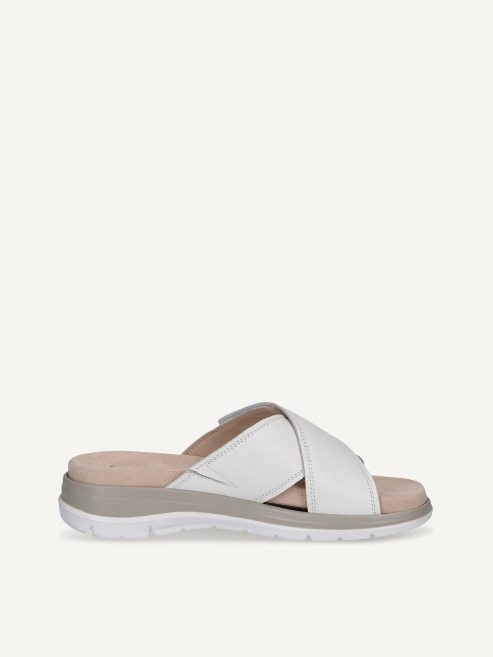 Caprice Slipper - Weißes Nappa