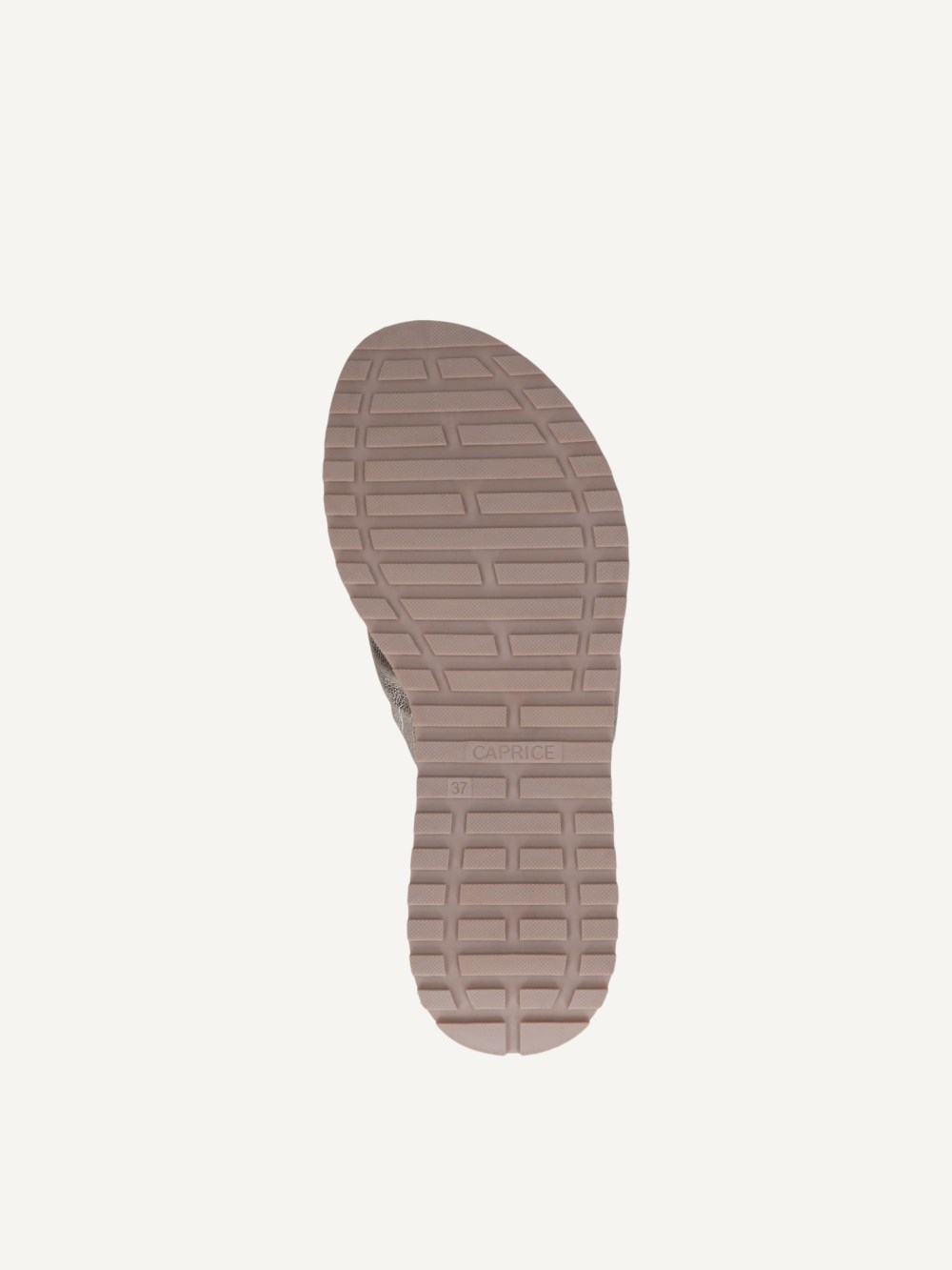 Caprice Pantolette - Platin-Metallic.