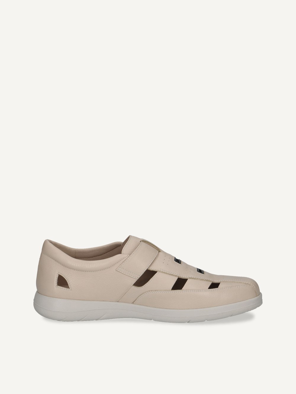 Caprice Slipper - Eierschalenfarbenes Nappaleder