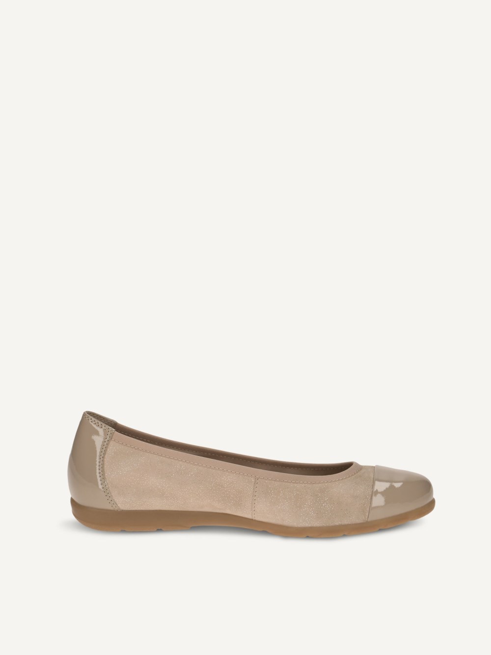 Caprice Ballerina - Sandfarbener Kamm