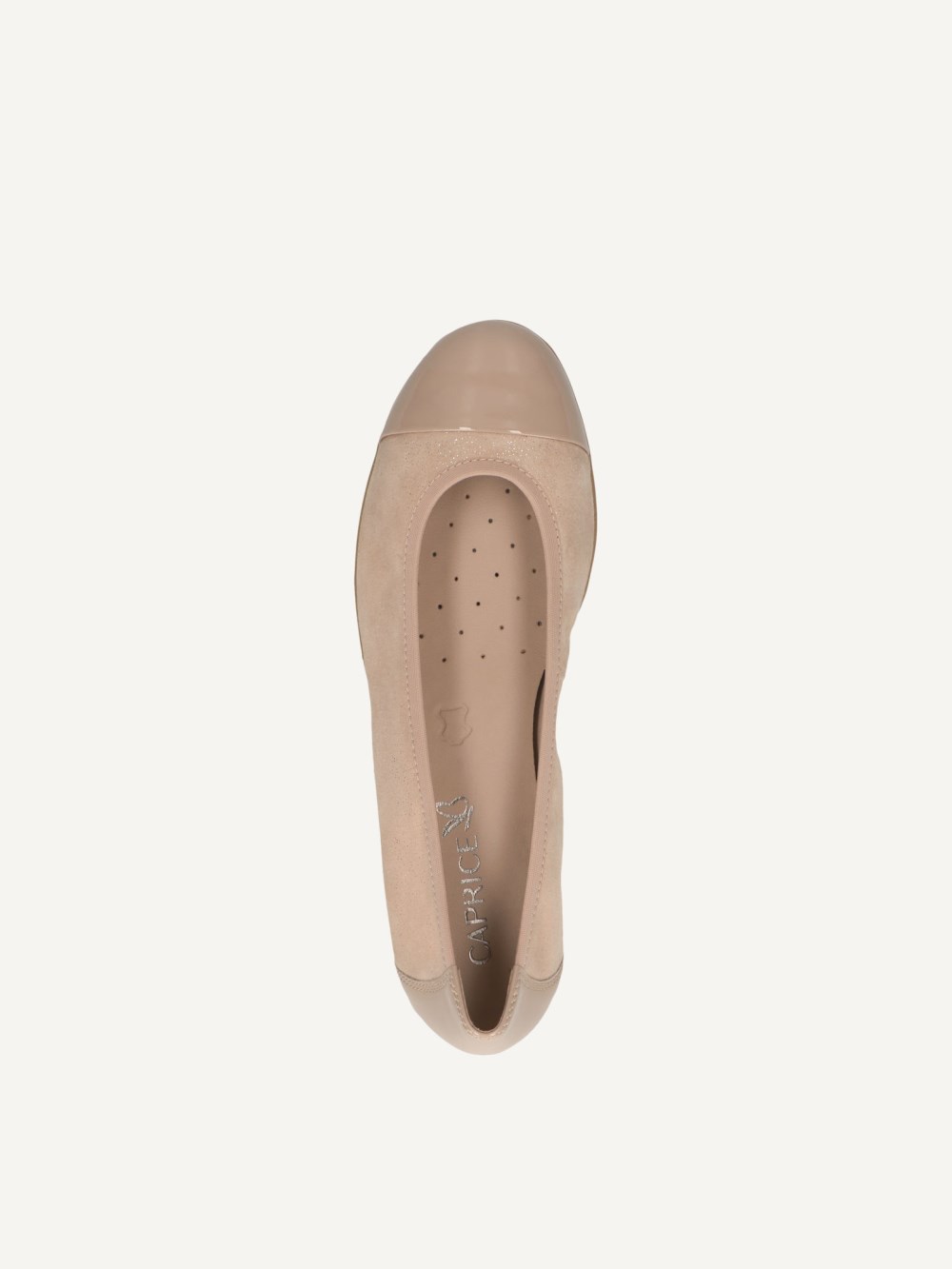 Caprice Ballerina - Sandfarbener Kamm