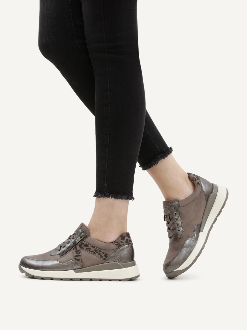 Caprice Sneaker - Taupefarbener Kamm