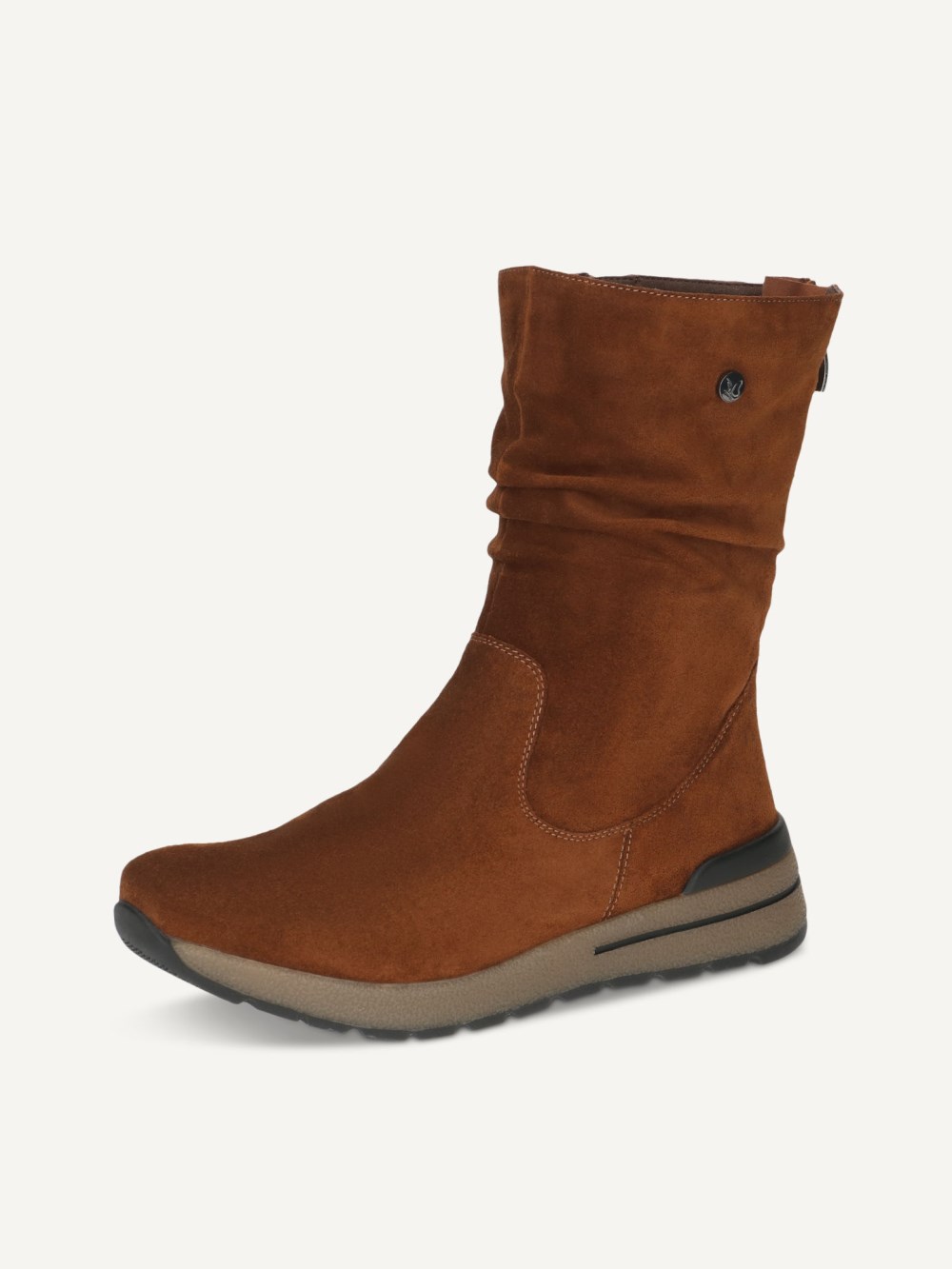 Caprice Stiefelette - Nussfarbenes Wildleder